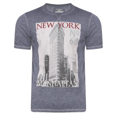 T-Shirts Danbury Park Burnout T-Shirt in Vintage Indigo / S - Tokyo Laundry