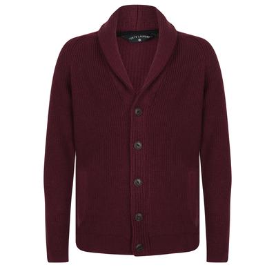 Cardigans Totnes Soft Knit Shawl Neck Cardigan in Claret / S - Tokyo Laundry