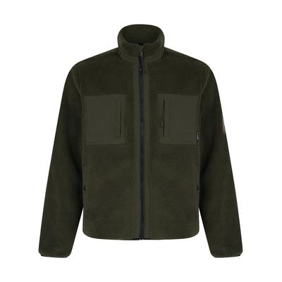 Coats / Jackets Calllias Teddy Borg Fleece Funnel Neck Jacket Top in Deep Depths / XL - Tokyo Laundry