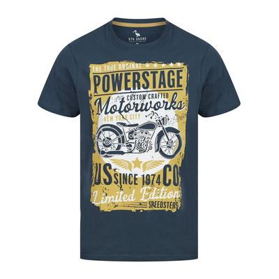 T-Shirts Powerstage Motif Cotton Jersey T-Shirt in Insignia Blue - South Shore / M - Tokyo Laundry