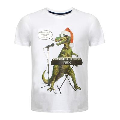 T-Shirts Merry Christmas Jingle Rex white festive Xmas t-shirt / XL - Tokyo Laundry