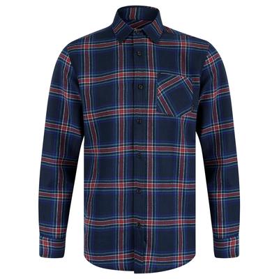 Shirts Aberavon Yarn Dyed Checked Cotton Flannel Shirt in Pageant Blue / M - Tokyo Laundry