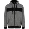 Hoodies / Sweatshirts Callisto Chunky Ribbed Panel Zip Through Hoodie With Borg Lining In Dark Grey / S - Tokyo Laundry