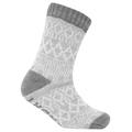 Socks Atlantia Jacquard Fairisle Print Borg Lined Chunky Knit Slipper Socks in Grey / One Size - Tokyo Laundry