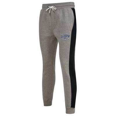 Sweatpants Surround Brushback Fleece Cuffed Joggers with Side Panel Detail in Light Grey Grindle / XL - Tokyo Laundry