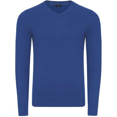 Jumpers Bronze V-Neck Melange Jumper In Blue - Kensington Eastside / XL - Tokyo Laundry