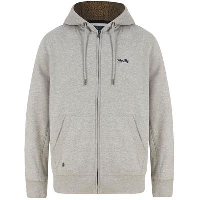 Hoodies / Sweatshirts Descent Basic Zip Through Fleece Hoodie with Borg Lined Hood In Light Grey Marl / M - Tokyo Laundry