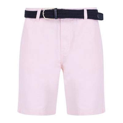 Shorts Kamdi Cotton Chino Shorts with Woven Belt in Pink Oxford / L - Tokyo Laundry