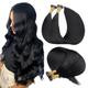 SURNEL I Tip Hair Extensions Real Human Hair Black Pre Bonded Hair Extensions 50 Strands/Package #1 Jet Black Hot Fusion Human Hair Extensions 14 Inch 40g/Pack Silky Straight (itip#1,14in)