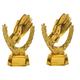 ABOOFAN 2pcs Glove Trophy Soccer Trophy Soccer Goalkeeper Trophy Gloves Home Decor Goalkeeper Trophies Dining Table Decor Exquisite Award Trophy Match Trophy Decor Fine Prize Small Trophy