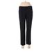 Amanda + Chelsea Dress Pants - Mid/Reg Rise Boot Cut Boyfriend: Black Bottoms - Women's Size 6 Petite