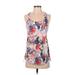 Fabletics Active Tank Top: White Floral Activewear - Women's Size 5