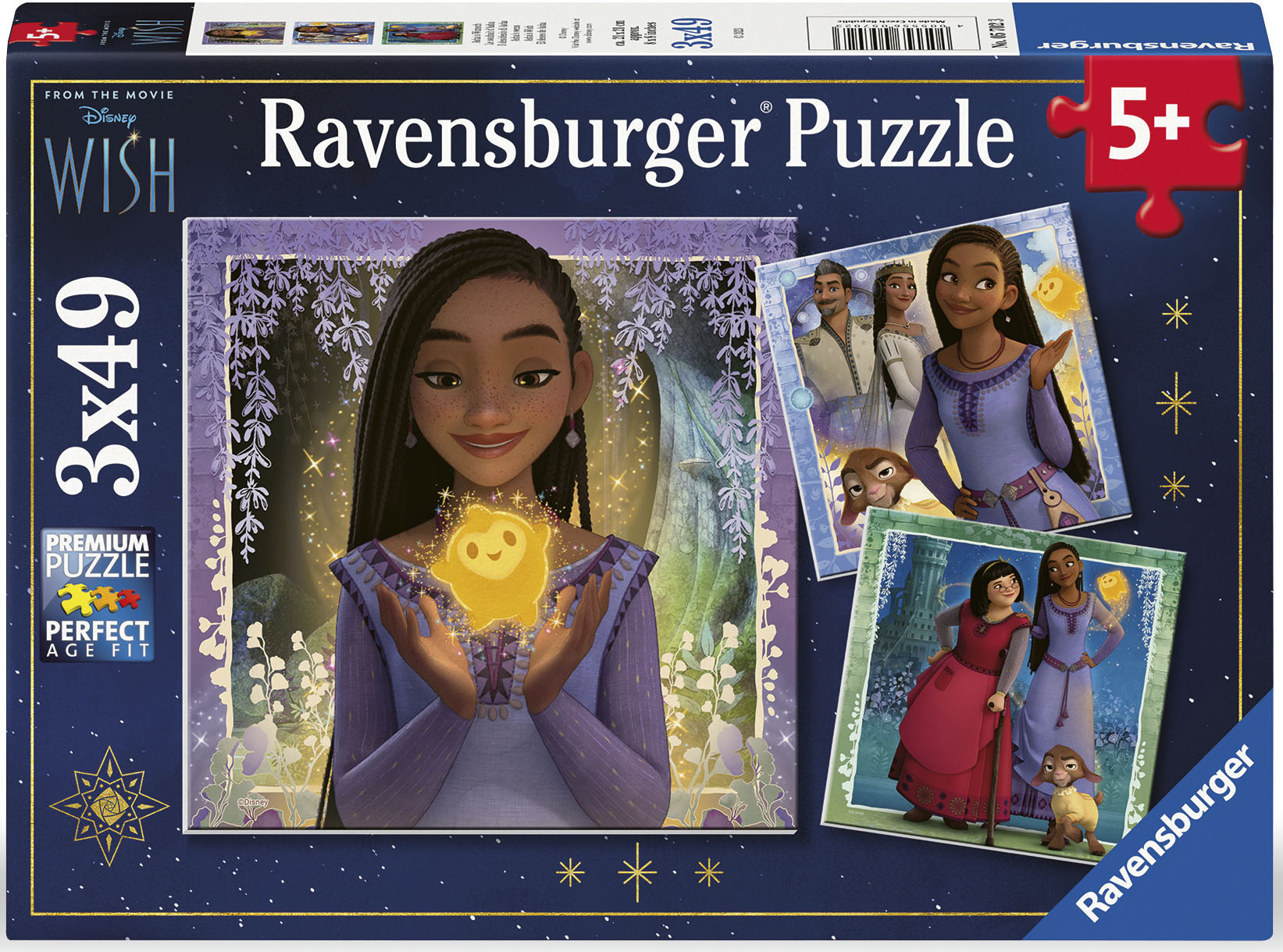 Puzzle RAVENSBURGER "Disney Wish", bunt, Puzzles, KinderB:21cm H:21cm, Pappe, Made in Europe, B:21cm H:21cm