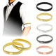 Brassard élastique unisexe pour hommes porte-chemise extensible jarretelles en métal accessoires