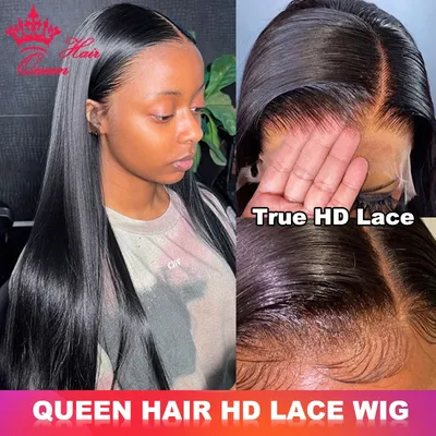 Invisible HD Lace Frontal Wig 13x4 Lace Front Wig Human Hair Bone Straight Transparent Lace Raw