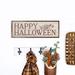 The Holiday Aisle® Happy Halloween Pumpkin Whitewash Wood in Brown | 16 H x 48 W x 1.5 D in | Wayfair 6C2BCC1F8F724362A35E9893022AE552
