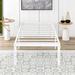 Ebern Designs 18" Steel Bed Frame Metal in White | 18 H x 79.53 D in | Wayfair 4EDF83A7C17E48AF8D523EB8C11127B5