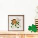 Trinx Happy St Patricks Day Cat Delivery Wood in Brown | 16 H x 16 W x 1.5 D in | Wayfair CD98B26046284B9589DC6871BE375DA2