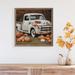 Gracie Oaks Rusty White Truck w/ Pumpkins Wood in Brown | 16 H x 16 W x 1.5 D in | Wayfair 45049FFB7B494FA9923365D06E263789