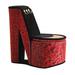 Everly Quinn Konegan Shoe Shape Jewelry Box Wood/Velvet in Brown/Red | 9 H x 9.7 W x 4.7 D in | Wayfair 3DAE29B35A184148A8B325C81950BE2A