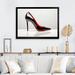 Everly Quinn Fashion Red & Black High Heels Sleek Silhouette I - Print Metal | 30 H x 40 W x 1.5 D in | Wayfair A1ABF3EC6C2A4FE1AC3B19E47CCEC723