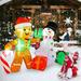 The Holiday Aisle® Gingerbread Man & Snowman Inflatable | 11 H x 11 W x 5 D in | Wayfair 641CC1D8C2E14B87AE2217D1FC84AF85
