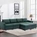 Linen Seat Module for Modular Sectional Sofa Couch, 4-seat Modular Sectional Sofa w/2 Ottomans for Living Room Apartment Office