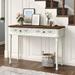 Moasis Mirrored Console Table For Entryway with 2 Drawers