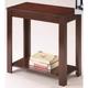 Contemporary Chairside Table， End Table, with Open Bottom Shelf， 1Pc Side Table， Flat Table Top Solid Wood Wooden