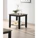 Simple Modern Wooden Square End Table, Living Room Sofa Side Table Solid Rubberwood