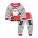 0-6T Kids Baby Boys Girls Christmas Santa Claus T-Shirt Tops + Pants Cosplay Clothes Cotton Outfits Xmas Costumes