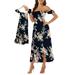 Coduop Mother and Daughter Family Parent-Child Matching Dresses Strapless Long Dress