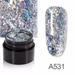 Ykohkofe Diamond Super Glitter Gel Nail Polish 8 Colors Set Bright for Nail Art Design 5ml French Tip Nail Stickers Nail Packaging Beads for Nails Body Glitter Eye Glitter Makeup