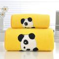 Bath Towel Set ZKCCNUK Coral Plush Bear Embroidered Towel Bath Towel Combination Set Soft Water Absorbent Non Hair Falling Gift Set Towel