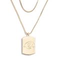 WEAR by Erin Andrews x Baublebar Los Angeles Rams Gold Dog Tag Necklace