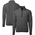 Men's Cutter & Buck Gray/Black Montana Grizzlies Cascade Eco Sherpa Fleece Quarter-Zip Pullover Jacket