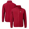 Men's Cutter & Buck Scarlet Ohio State Buckeyes Charter Eco Recycled Full-Zip Jacket