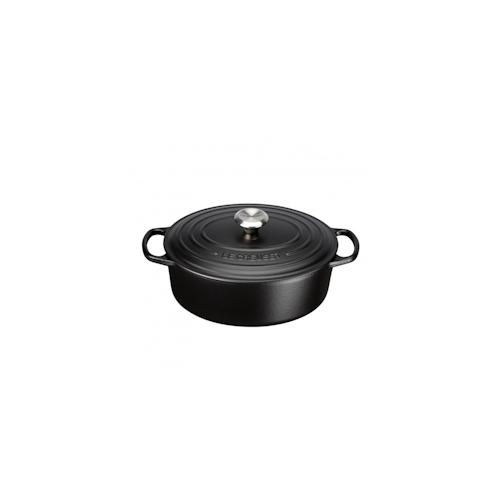 Le Creuset Bräter Signature 29 cm oval Schwarz 4,7 L