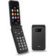 TTfone TT760 Flip 4G Big Button Mobile Phone for the Elderly with Emergency Assistance button Unlocked Basic Mobile Phone (Black, with USB Cable)