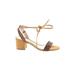 Schutz Heels: Tan Print Shoes - Women's Size 7 - Open Toe