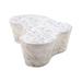 Enzo Decor Coffee Table Faux Marble in White | 15 H x 30.3 W x 59.3 D in | Wayfair Enzo-Vot-OC44152