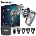 Kensen-Rasoir de tête électrique aste S18 pour hommes coupe flottante 7D rasoir magnétique 5 en 1