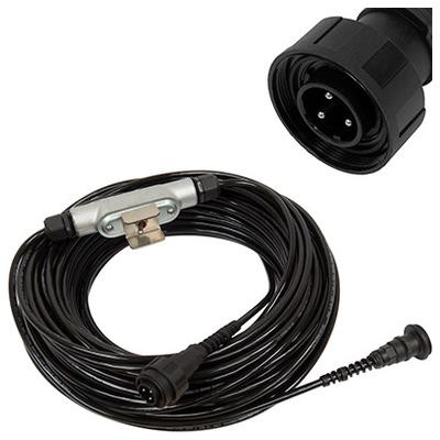 Extn Cord W/sealed Waterproof Connectors Abrasive Cutoff Switch Assembly, 110', 3 Prong, 3 Wire