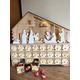 LED Christmas wooden advent box, adult and children alike, countdown to Christmas, December 1st, nativity, mary & joseph, traditional