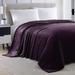 Purple Extra Soft Cozy Microfiber Solid Color Throw Picnic Sofa Bed Blanket