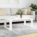 vidaXL Coffee Table White/Black/Brown Oak/Smoked Oak 40.2"x19.7"x13.8" Engineered Wood - 40.2" x 19.7" x 13.8"