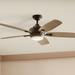 56" Kichler Tranquil Olde Bronze LED Damp Ceiling Fan with Remote