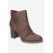 Women's Carrow Bootie by Easy Street in Brown (Size 9 M)