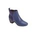 Plus Size Women's The Ingrid Bootie by Comfortview in Navy (Size 9 WW)