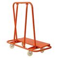 2200lbs Heavy Duty Sack Truck Industrial Hand Trolley with 4 Swivel Wheels Plywood Panel Dolly Trolley Truck for Lifting Moving Large Items